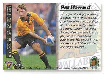 1995 Futera Rugby Union #21 Pat Howard Back